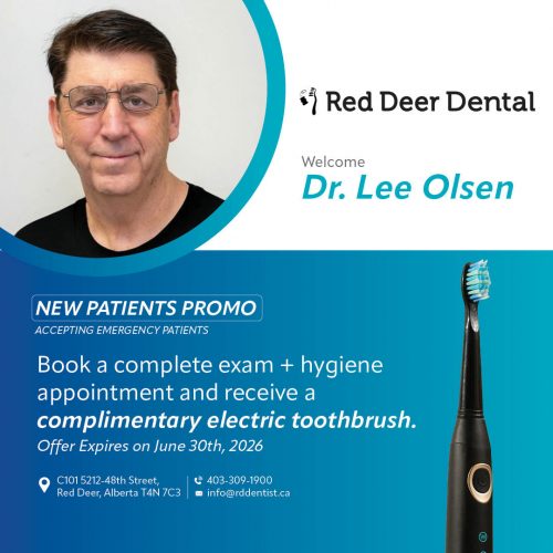 New Patients Promo Dr Lee Olsen Red Deer Dental Clinic Dentists
